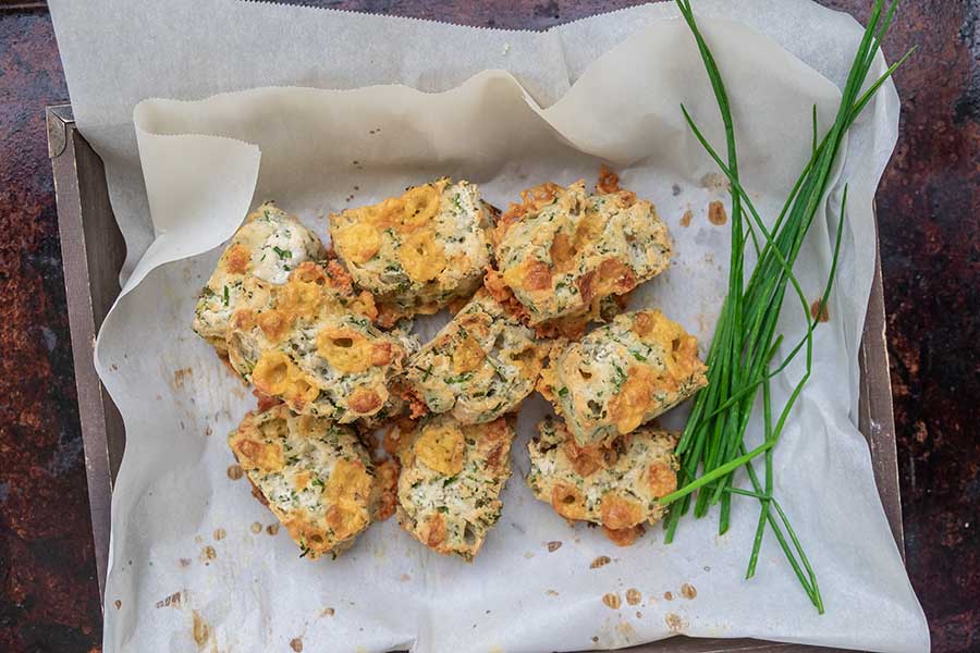 cheese and chives scones, gluten free