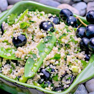 Quinoa Salad With Grapes and Sweet Peas