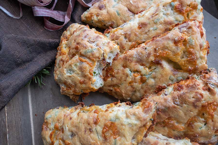 bacon and cheese scone