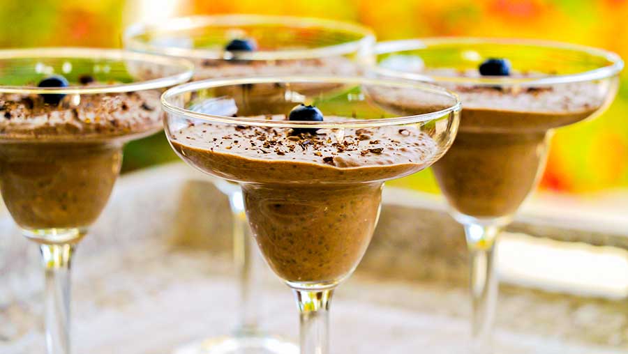 chocolate chia pudding