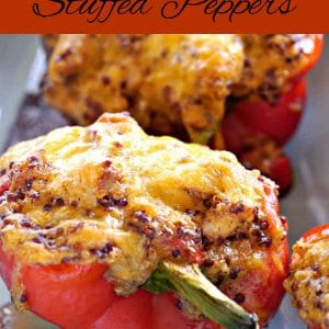 Cheesy Chicken Stuffed Peppers (Gluten-Free)