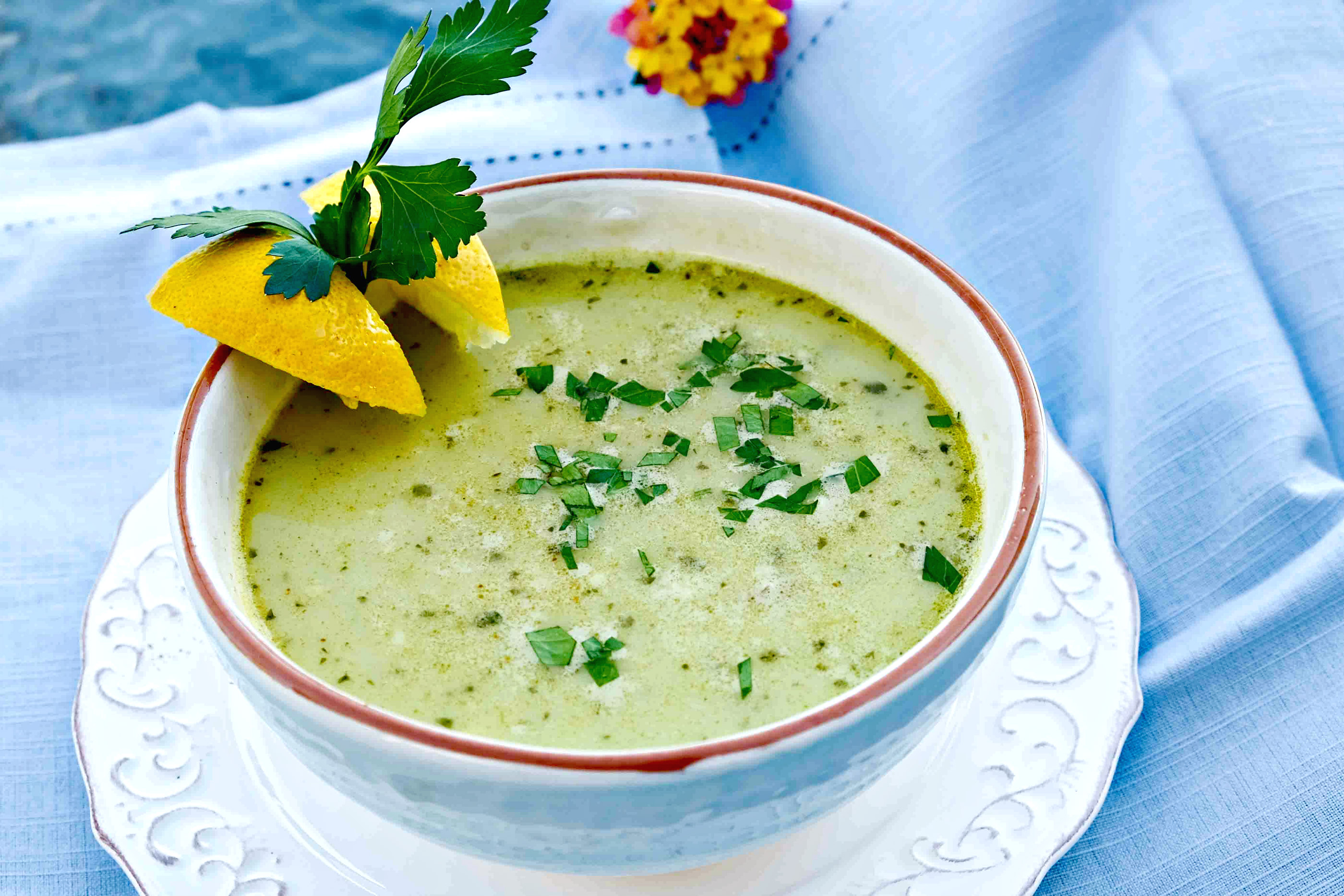 chickpea parsley soup, immune boosting