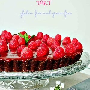 Gluten Free No Bake Raspberry Chocolate Tart
