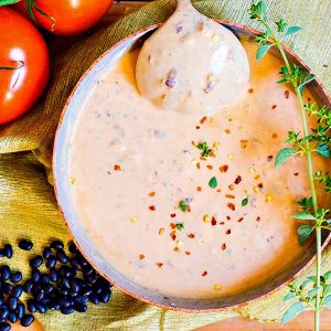 Creamy Creole Black Bean Soup