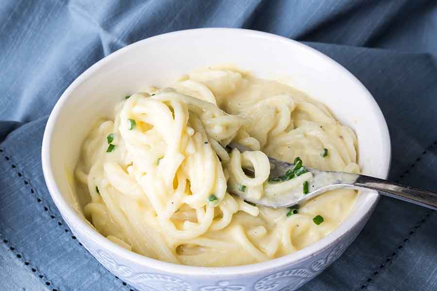 cauliflower alfredo, sauce, vegan