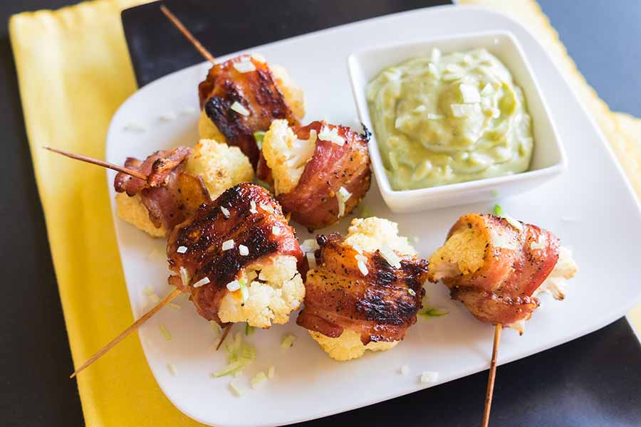 bacon wrapped cauliflower recipe