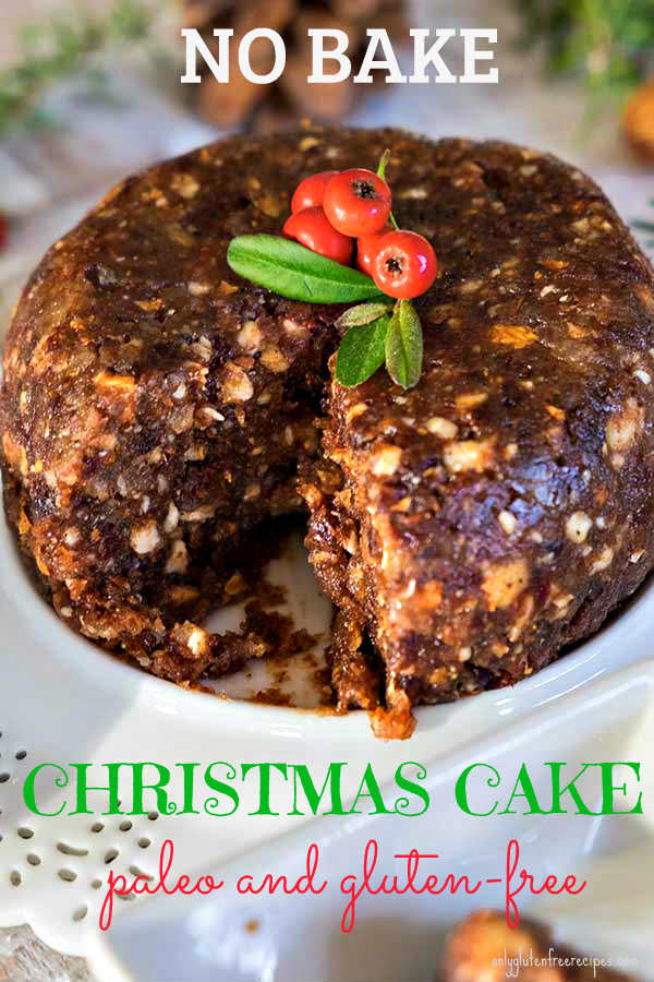 No-Bake Gluten-Free Christmas Cake