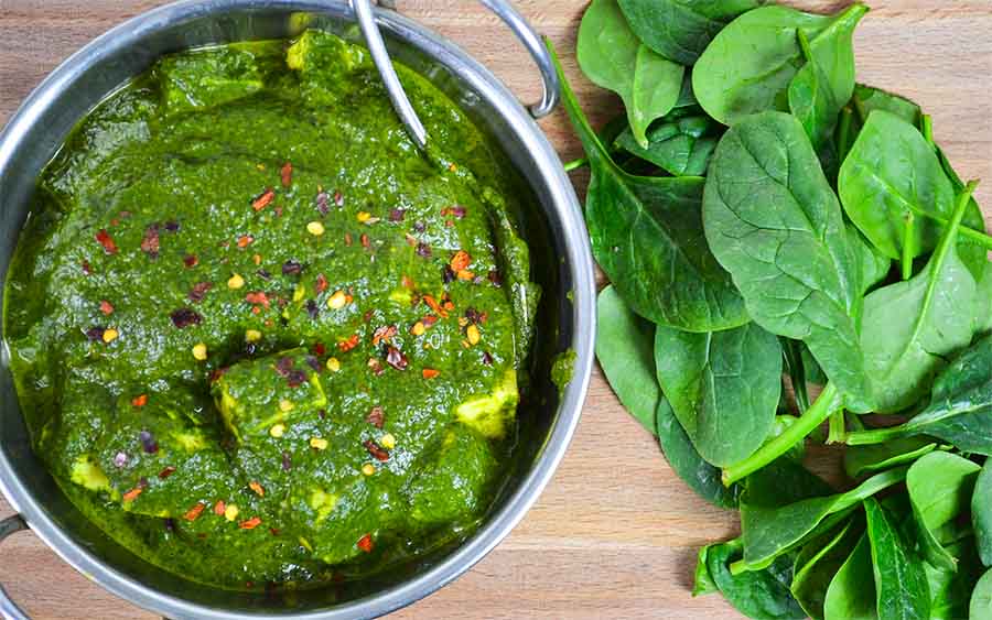 indian, palak, paneer