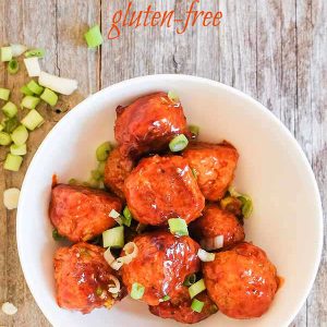 Gluten-Free Firecracker Chicken & Mozzarella Meatballs