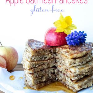 Gluten-Free Vegan Apple Oatmeal Pancakes