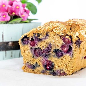Easy Gluten-Free Quinoa Blueberry Bread