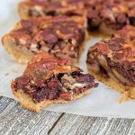 chocolate pecan shortbread squares