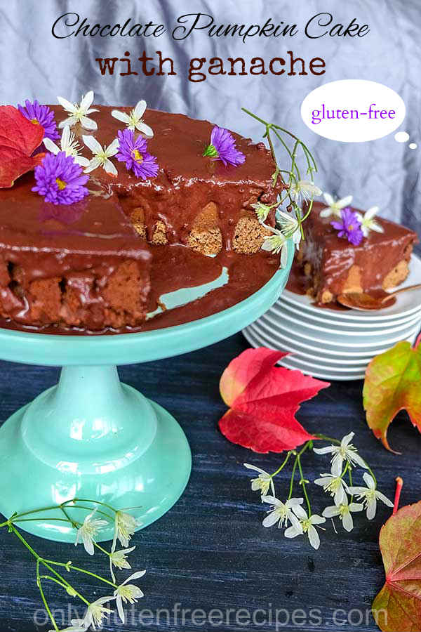 Gluten-Free Chocolate Pumpkin Cake with Ganache