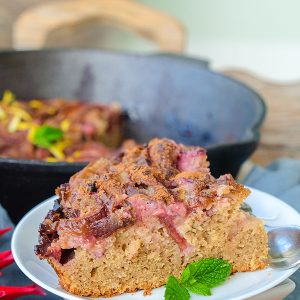 Gluten-Free Plum Skillet Country Cake