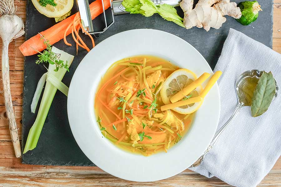 healthy soup, immune boosting