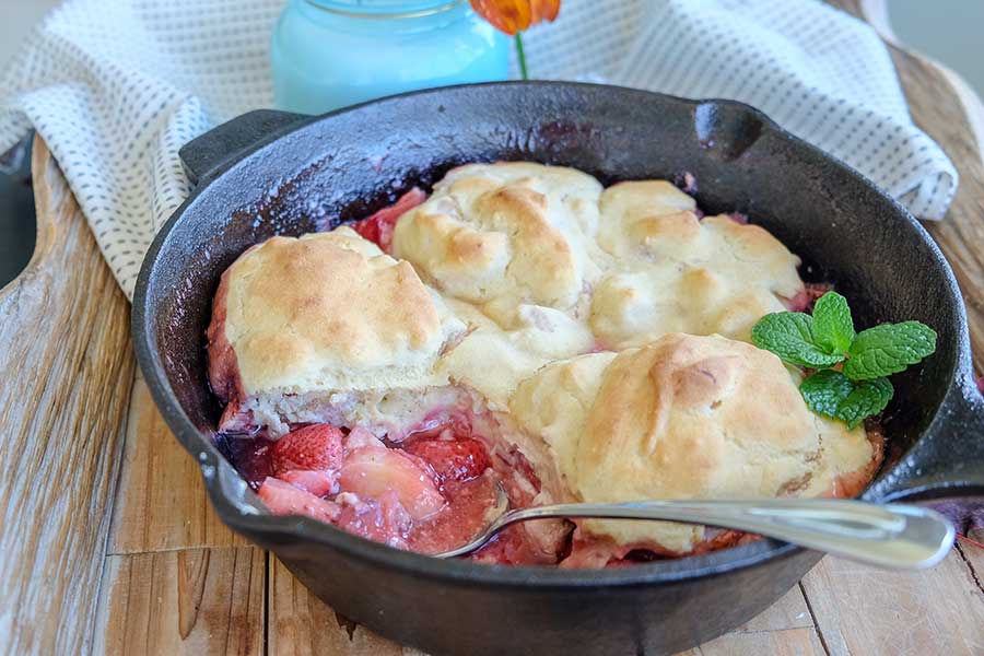 strawberry cobbler, gluten free