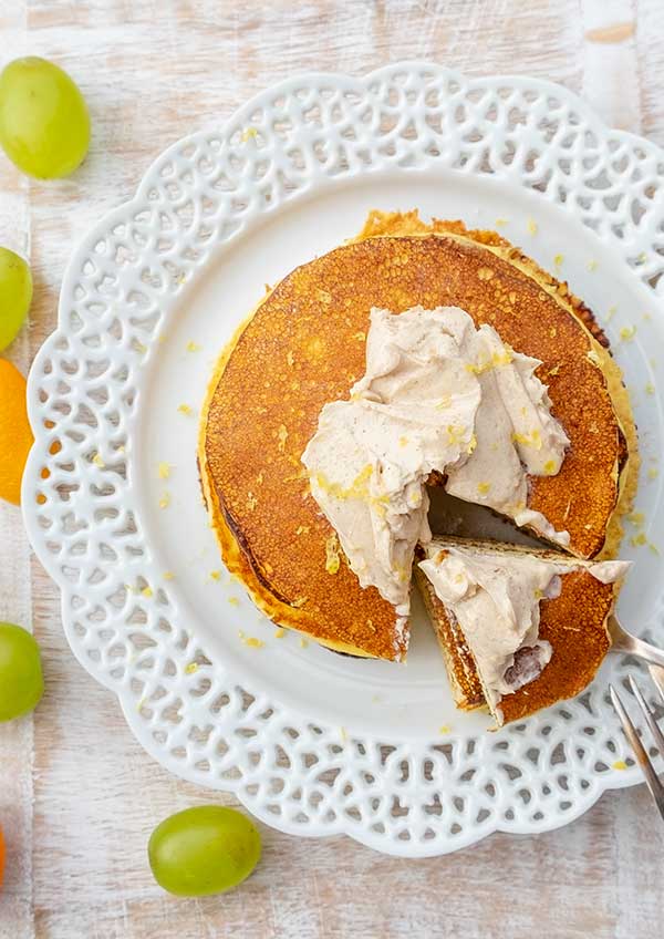 Keto Pancakes with Cinnamon Cream Cheese Butter