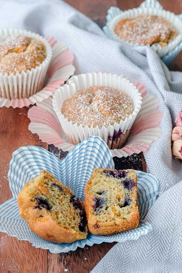 Gluten-Free Carrot Blueberry Muffin