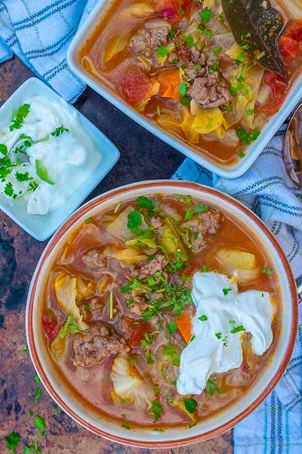 russian cabbage and beef soup