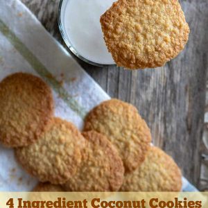 4-Ingredient Gluten-Free Coconut Cookies