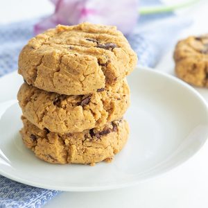 5 Ingredient Gluten-Free Peanut Butter Chocolate Chip Cookies (Grain-Free, Dairy-Free)