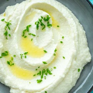 Garlic Mashed Fauxtatoes (Keto)