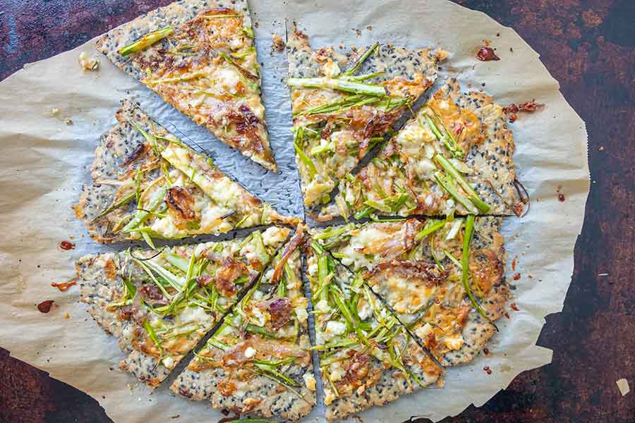 gluten-free sesame pizza