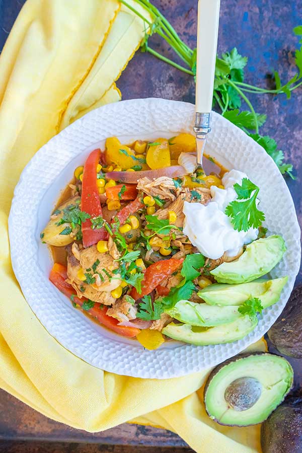 chicken fajita healthy stew