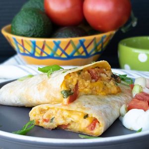 Gluten-Free Baked Vegetarian Burrito