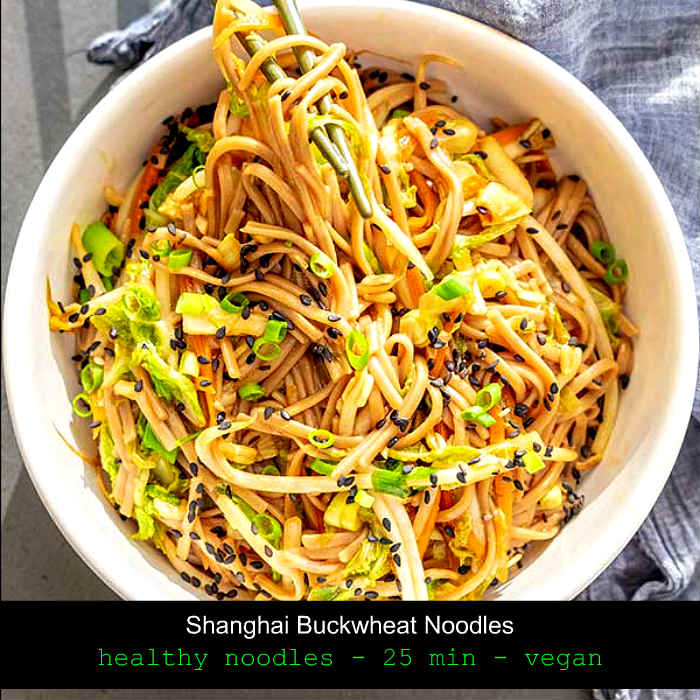 Shanghai buckwheat noodles, gluten free