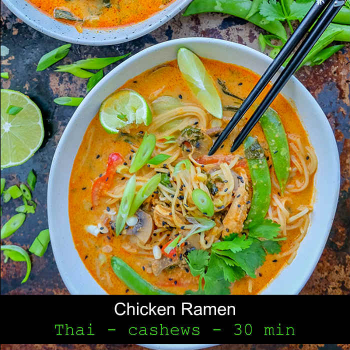 chicken ramen, gluten free