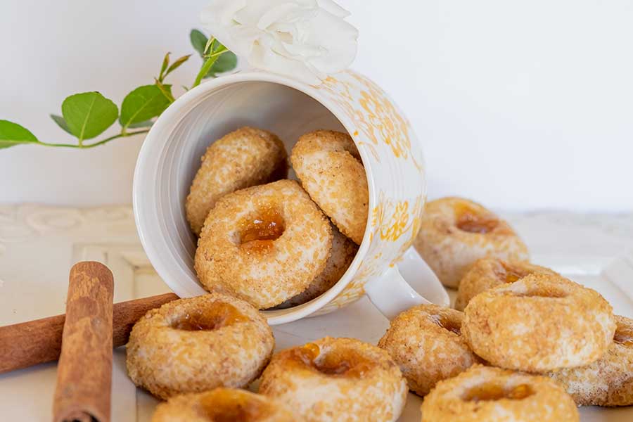 chai thumbprint cookies, gluten freee