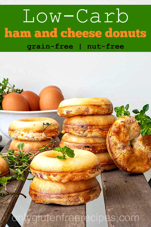 Low-Carb Grain-Free Ham and Cheese Donuts