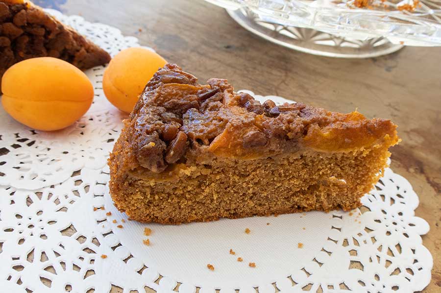 gluten free apricot maple cake