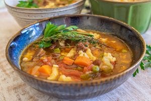 instant pot beef and vegetable soup