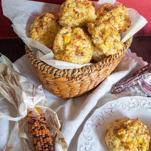 Gluten-Free Cheddar Corn Biscuits