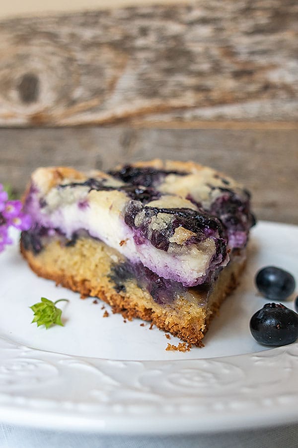 Gluten-Free Blueberry Cream Cheese Coffee Cake