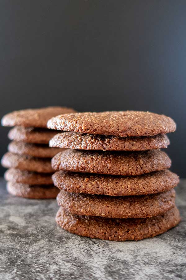 stacked chocolate wafers, gluten-free