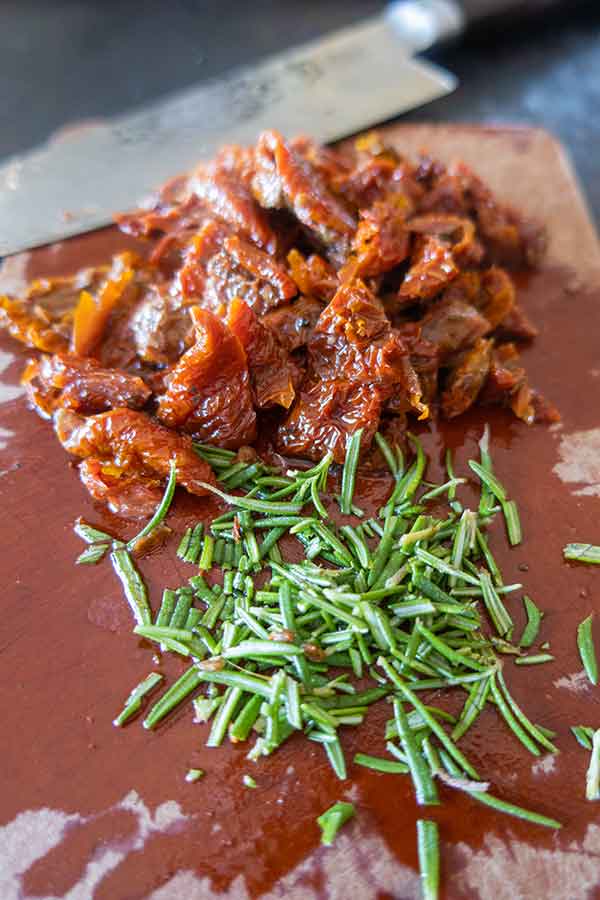 sun dried tomatoes and rosemary