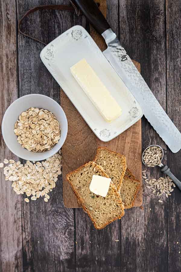 oat flour bread, gluten-free