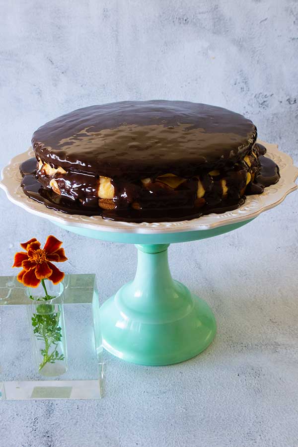 Boston cream pie, gluten-free