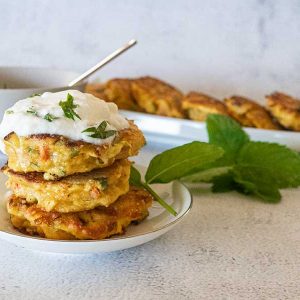 Salmon Burgers with Water Chestnuts (keto)