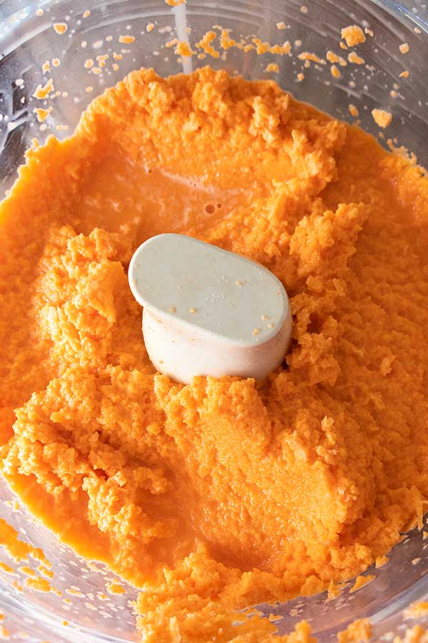 sweet potato in food processor