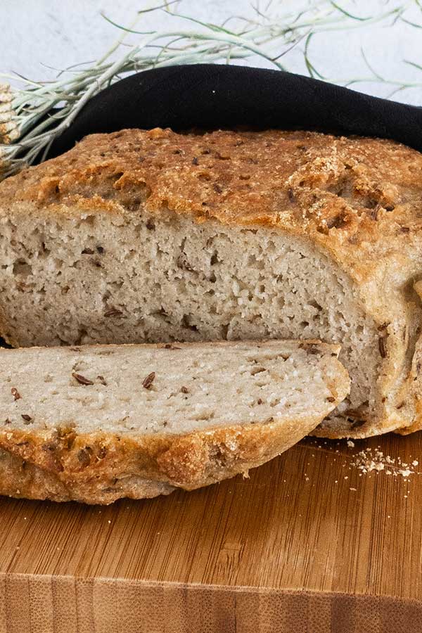 Dutch Oven Caraway Bread – Gluten Free